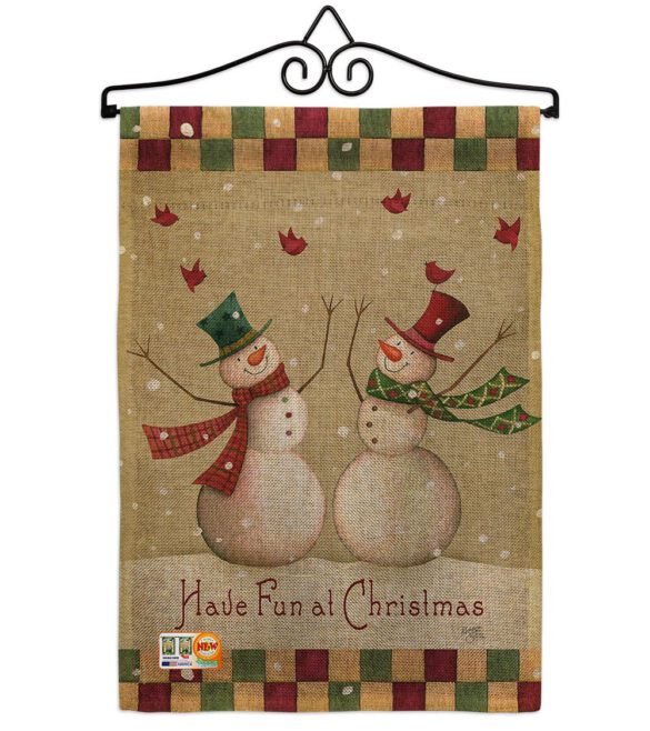Have Fun at Christmas - Christmas Winter Vertical Impressions Decorative Flags HG114187 Made In USA - Image 10