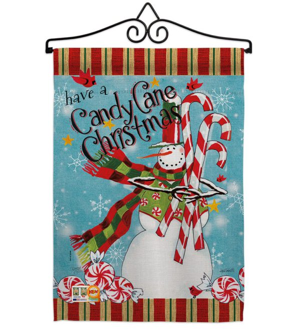 Candy Cane Christmas - Christmas Winter Vertical Impressions Decorative Flags HG114205 Made In USA - Image 7
