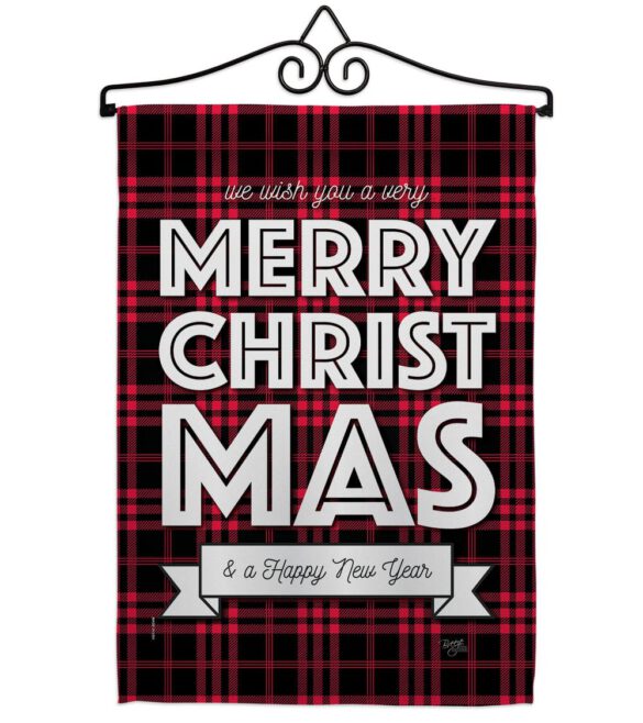 Buffalo Plaid Christmas - Christmas Winter Vertical Impressions Decorative Flags HG114224 Made In USA - Image 7