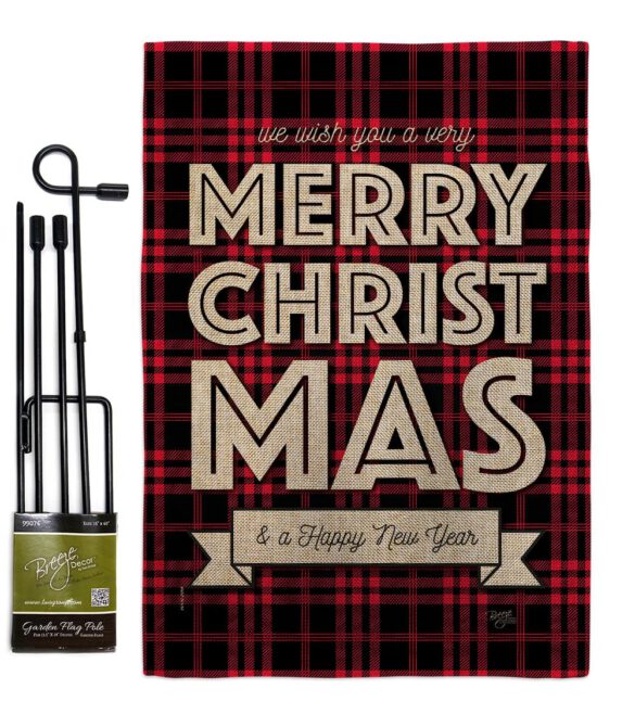 Buffalo Plaid Christmas - Christmas Winter Vertical Impressions Decorative Flags HG114224 Made In USA - Image 12
