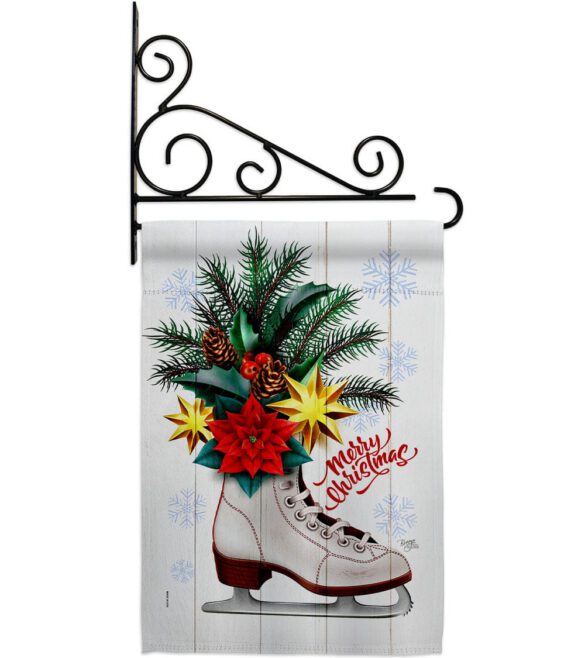 Christmas Skates - Christmas Winter Vertical Impressions Decorative Flags HG114245 Made In USA - Image 8