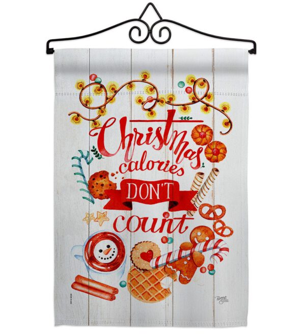 Christmas Calories - Christmas Winter Vertical Impressions Decorative Flags HG114246 Made In USA - Image 7