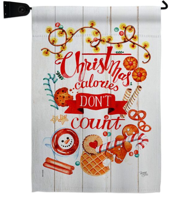 Christmas Calories - Christmas Winter Vertical Impressions Decorative Flags HG114246 Made In USA - Image 9