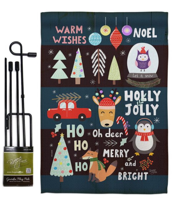 Christmas Gathering - Christmas Winter Vertical Impressions Decorative Flags HG114253 Made In USA - Image 4
