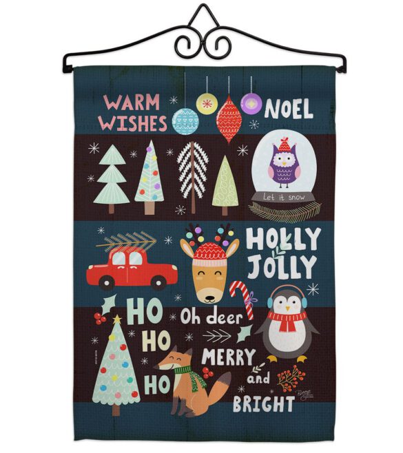 Christmas Gathering - Christmas Winter Vertical Impressions Decorative Flags HG114253 Made In USA - Image 7