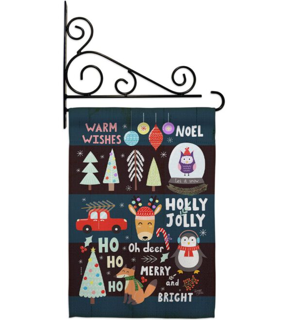 Christmas Gathering - Christmas Winter Vertical Impressions Decorative Flags HG114253 Made In USA - Image 8