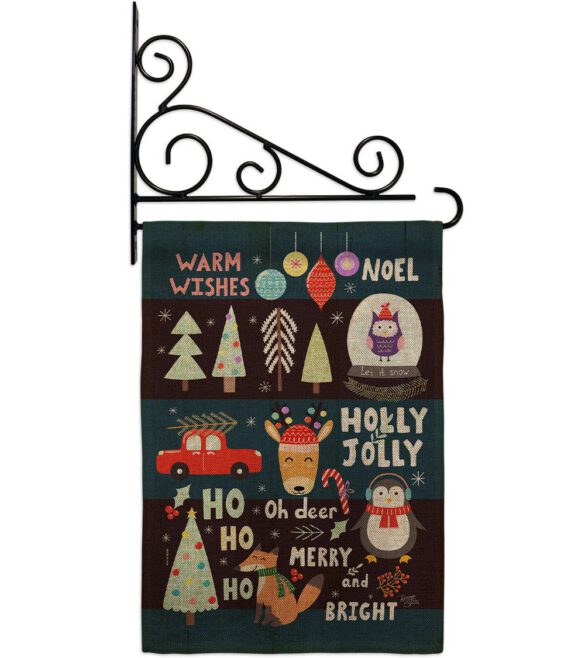Christmas Gathering - Christmas Winter Vertical Impressions Decorative Flags HG114253 Made In USA - Image 20