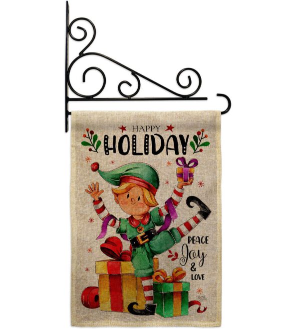 Elf Holiday - Christmas Winter Vertical Impressions Decorative Flags HG120019 Made In USA - Image 20
