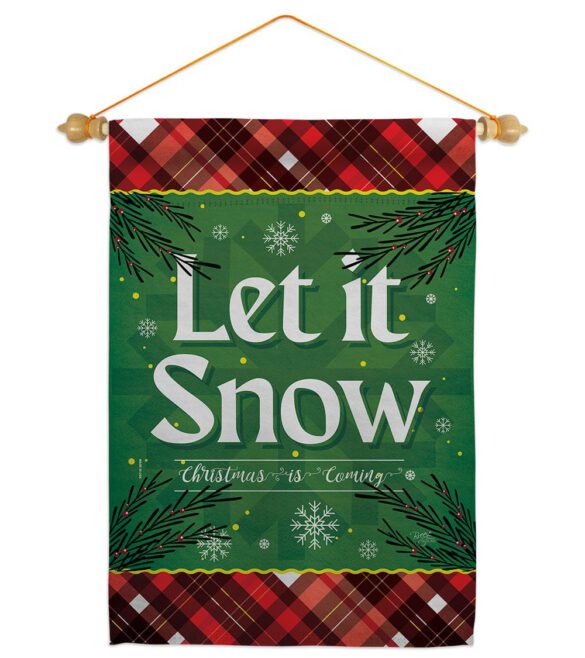 Christmas Snow - Christmas Winter Vertical Impressions Decorative Flags HG120281 Made In USA - Image 19