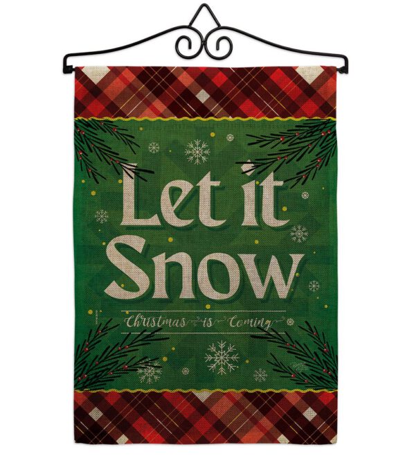 Christmas Snow - Christmas Winter Vertical Impressions Decorative Flags HG120281 Made In USA - Image 37