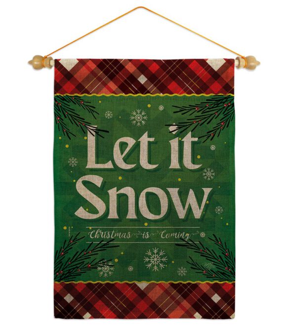 Christmas Snow - Christmas Winter Vertical Impressions Decorative Flags HG120281 Made In USA - Image 40