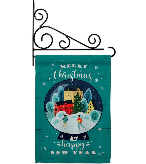 Christmas Skating - Christmas Winter Vertical Impressions Decorative Flags HG130291 Made In USA - Image 8