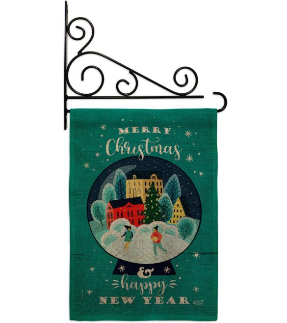 Christmas Skating - Christmas Winter Vertical Impressions Decorative Flags HG130291 Made In USA - Image 20