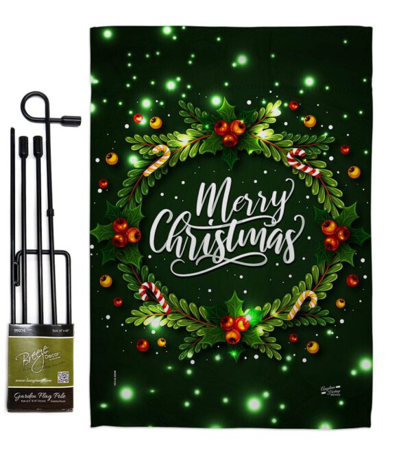 Chirstmas Dreaming - Christmas Winter Vertical Impressions Decorative Flags HG130300 Made In USA - Image 4