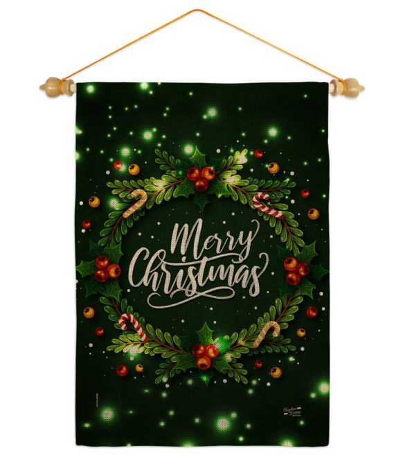 Chirstmas Dreaming - Christmas Winter Vertical Impressions Decorative Flags HG130300 Made In USA - Image 22