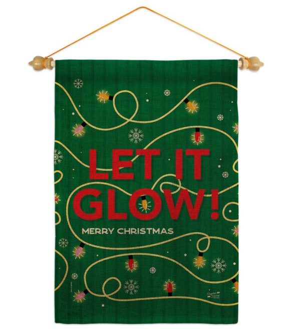 Christmas Glow - Christmas Winter Vertical Impressions Decorative Flags HG130432 Made In USA - Image 40