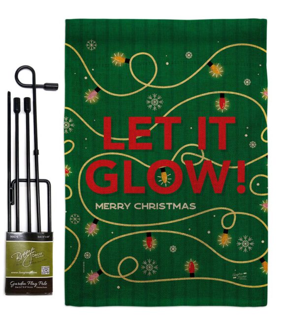 Christmas Glow - Christmas Winter Vertical Impressions Decorative Flags HG130432 Made In USA - Image 25