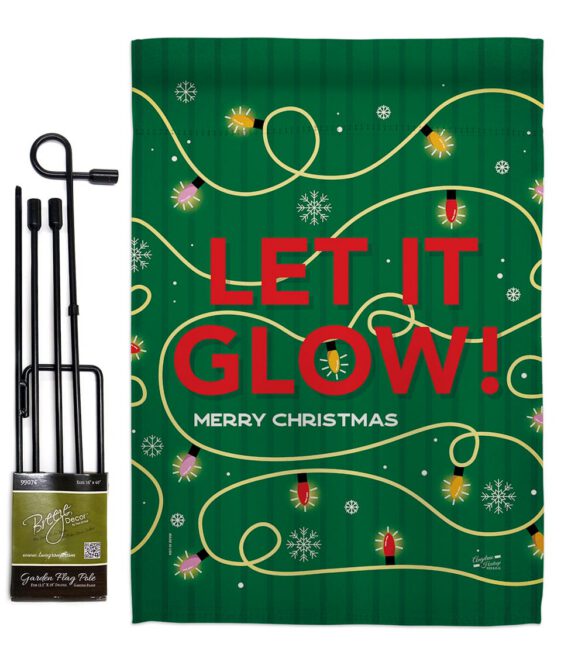 Christmas Glow - Christmas Winter Vertical Impressions Decorative Flags HG130432 Made In USA - Image 4