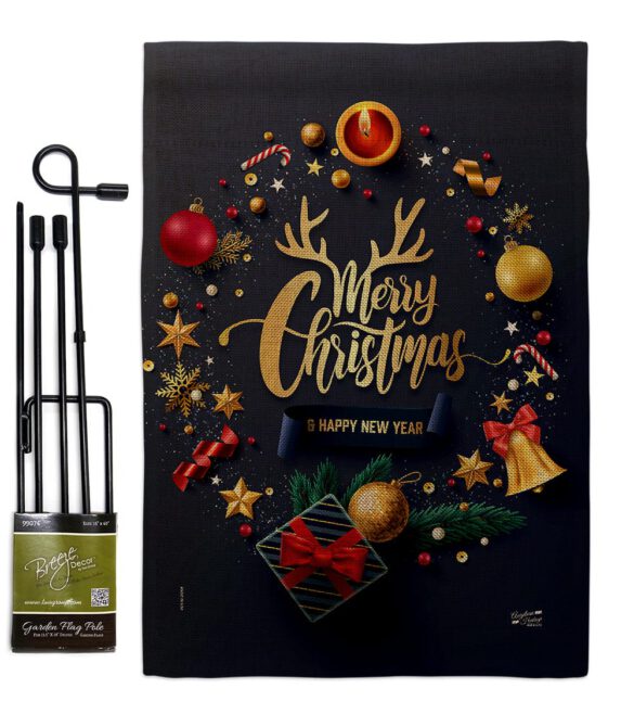 Christmas & New Year - Christmas Winter Vertical Impressions Decorative Flags HG137286 Made In USA - Image 12