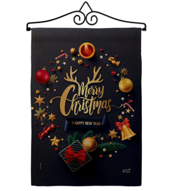Christmas & New Year - Christmas Winter Vertical Impressions Decorative Flags HG137286 Made In USA - Image 13