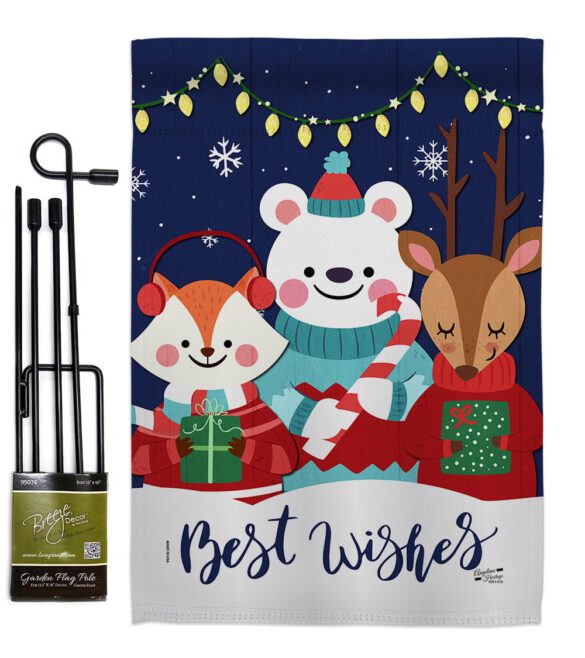 Christmas Buddy - Christmas Winter Vertical Impressions Decorative Flags HG137299 Made In USA - Image 4