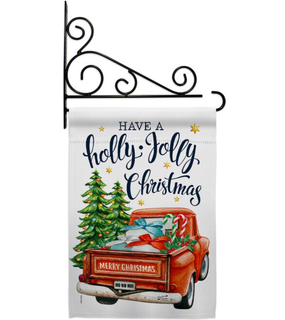 Holly Jolly Christmas - Christmas Winter Vertical Impressions Decorative Flags HG137332 Made In USA - Image 8