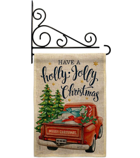 Holly Jolly Christmas - Christmas Winter Vertical Impressions Decorative Flags HG137332 Made In USA - Image 14