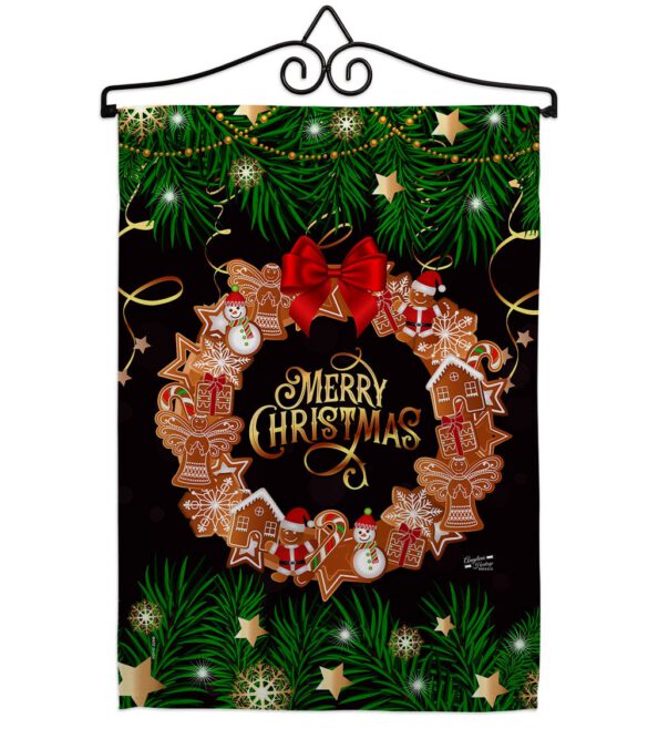 Christmas Wreath - Christmas Winter Vertical Impressions Decorative Flags HG137339 Made In USA - Image 7