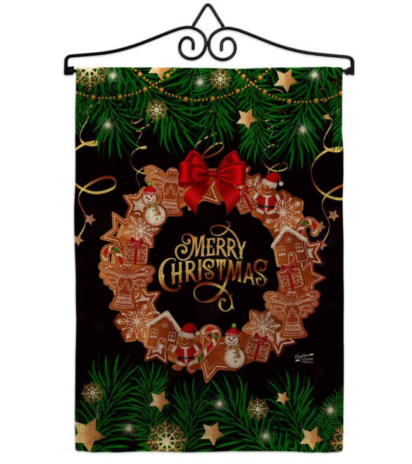 Christmas Wreath - Christmas Winter Vertical Impressions Decorative Flags HG137339 Made In USA - Image 15
