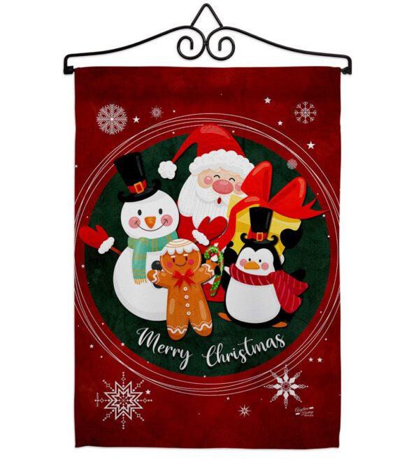 Holidays friends - Christmas Winter Vertical Impressions Decorative Flags HG137617 Made In USA - Image 7