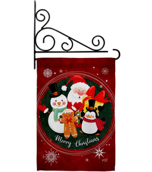 Holidays friends - Christmas Winter Vertical Impressions Decorative Flags HG137617 Made In USA - Image 8