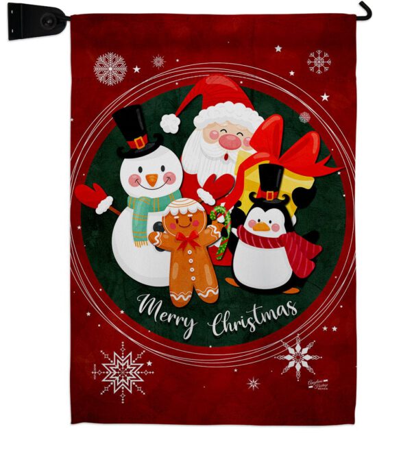 Holidays friends - Christmas Winter Vertical Impressions Decorative Flags HG137617 Made In USA - Image 9