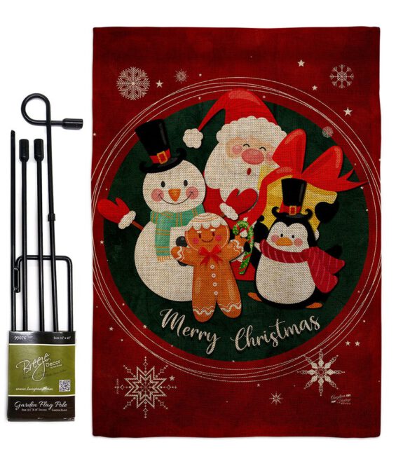 Holidays friends - Christmas Winter Vertical Impressions Decorative Flags HG137617 Made In USA - Image 16