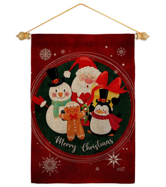 Holidays friends - Christmas Winter Vertical Impressions Decorative Flags HG137617 Made In USA - Image 22