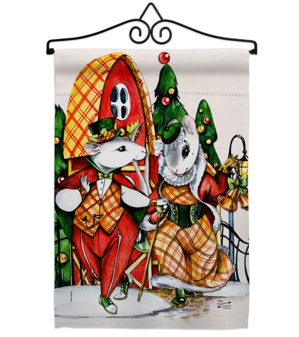 Holiday Mouses - Christmas Winter Vertical Impressions Decorative Flags HG137619 Made In USA - Image 7