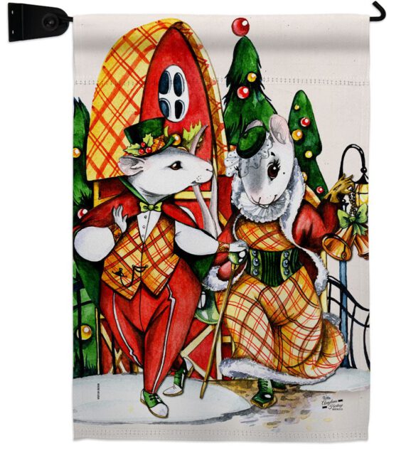 Holiday Mouses - Christmas Winter Vertical Impressions Decorative Flags HG137619 Made In USA - Image 9