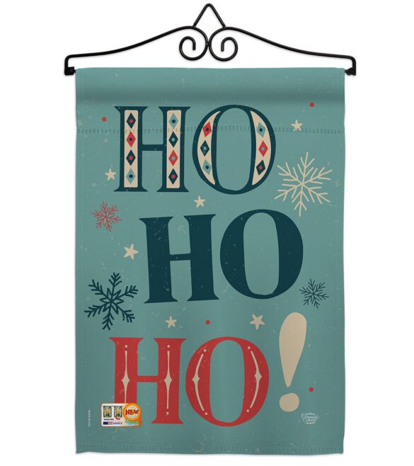 Ho Ho Ho - Christmas Winter Vertical Impressions Decorative Flags HG192051 Made In USA - Image 7