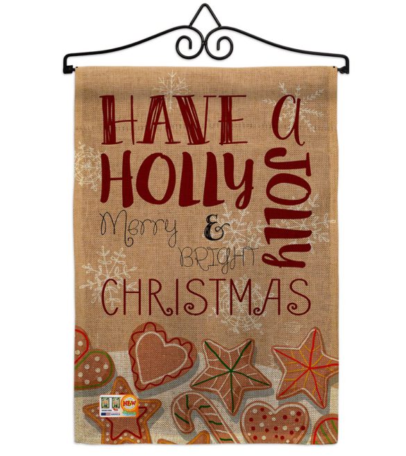 Have A Holly Jolly - Christmas Winter Vertical Impressions Decorative Flags HG192128 Made In USA - Image 10