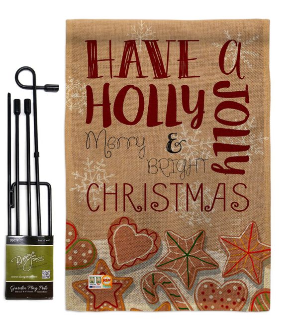 Have A Holly Jolly - Christmas Winter Vertical Impressions Decorative Flags HG192128 Made In USA - Image 9