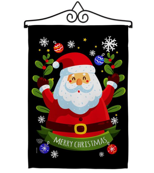 Cute Santa - Christmas Winter Vertical Impressions Decorative Flags HG192239 Made In USA - Image 7