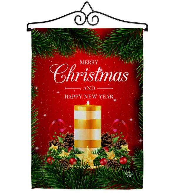 Christmas Candle - Christmas Winter Vertical Impressions Decorative Flags HG192241 Made In USA - Image 7