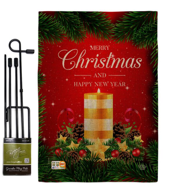 Christmas Candle - Christmas Winter Vertical Impressions Decorative Flags HG192241 Made In USA - Image 12