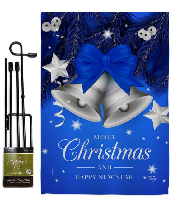 Christmas Bells - Christmas Winter Vertical Impressions Decorative Flags HG192263 Made In USA - Image 4