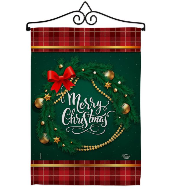 Christmas Wreath - Christmas Winter Vertical Impressions Decorative Flags HG192269 Made In USA - Image 7