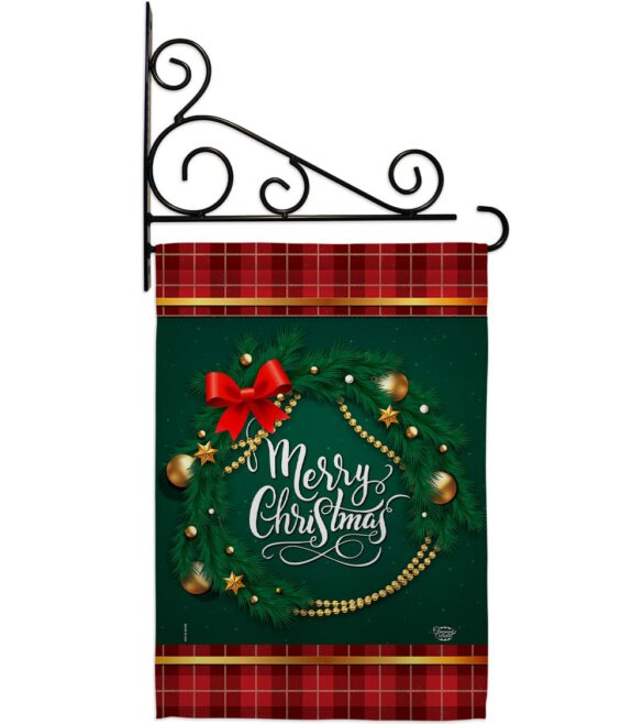 Christmas Wreath - Christmas Winter Vertical Impressions Decorative Flags HG192269 Made In USA - Image 8