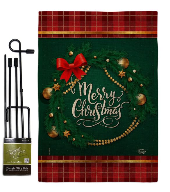 Christmas Wreath - Christmas Winter Vertical Impressions Decorative Flags HG192269 Made In USA - Image 12