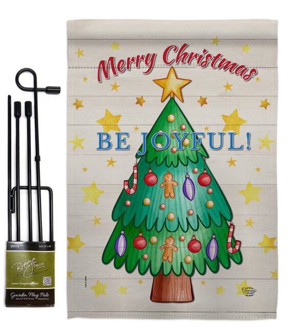 Be Joyful - Christmas Winter Vertical Impressions Decorative Flags HG192296 Made In USA - Image 5
