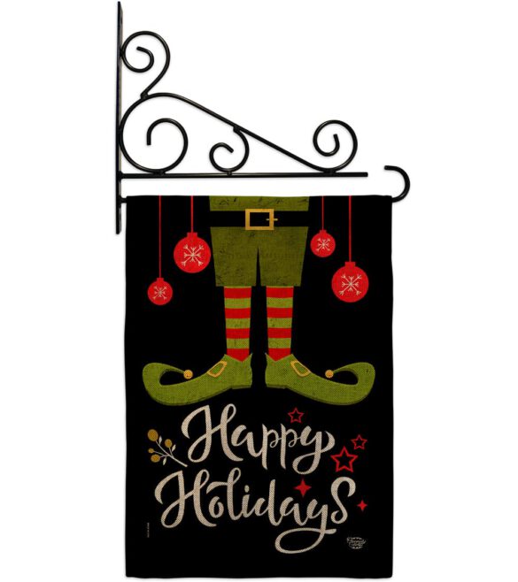 Elf Happy Holidays - Christmas Winter Vertical Impressions Decorative Flags HG192307 Made In USA - Image 14