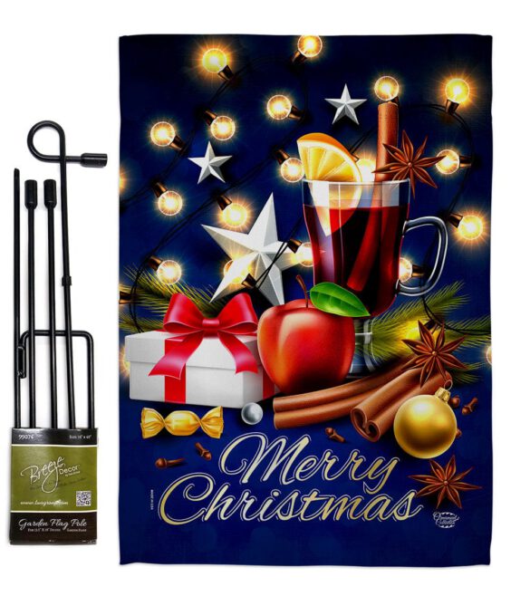 Christmas Wishes - Christmas Winter Vertical Impressions Decorative Flags HG192685 Made In USA - Image 4