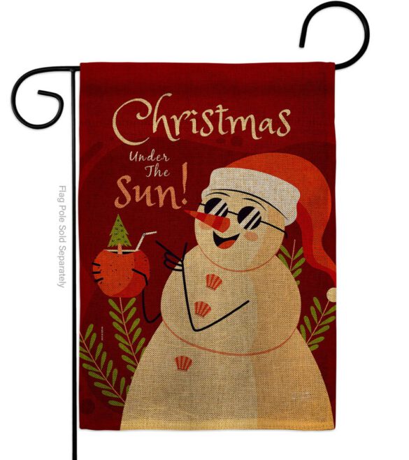 Christmas Under The Sun - Fun In The Sun Summer Vertical Impressions Decorative Flags HG130343 Made In USA - Image 22